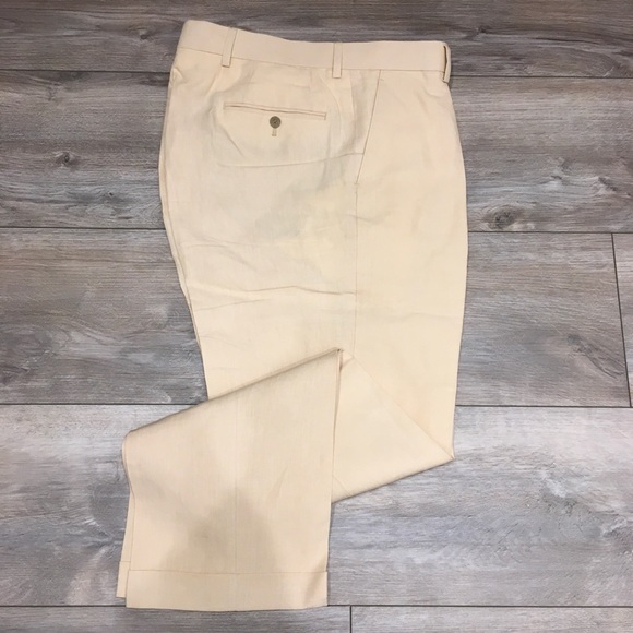 Oliver Brown Sand Coloured Linen Suit - Picture 3 of 6